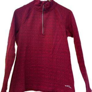 Red Quarter-Zip Pullover